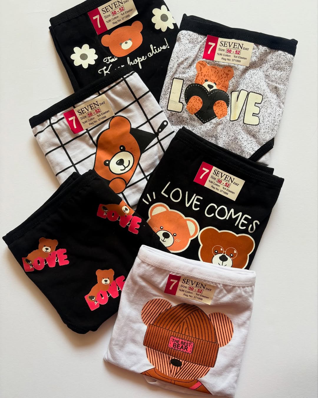 شورت زنانه نخی خرسی فری سایز